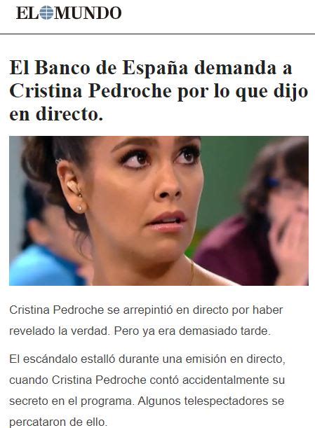 cristina pedroche fakes|El timo de que Cristina Pedroche ha sido demanda por revelar “el .